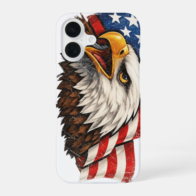 US-Adler iPhone 16 Hülle (Rückseite)