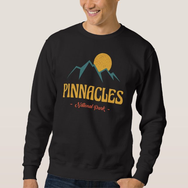 Us Adventure Vintag Pinnacles Nationalpark Sweatshirt (Vorderseite)