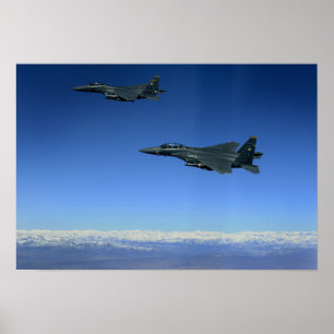 US Air Force F-15E Strike Eagles 2 Poster