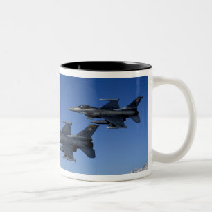 US Air Force F-16 Falken bekämpfen Zweifarbige Tasse