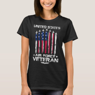 US Air Force US Veteranen 4. Juli T Shirt Amer