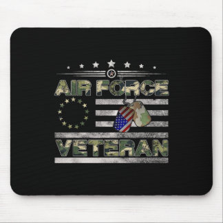 US Air Force Veteran Shirt American Betsy Ross Cam Mousepad