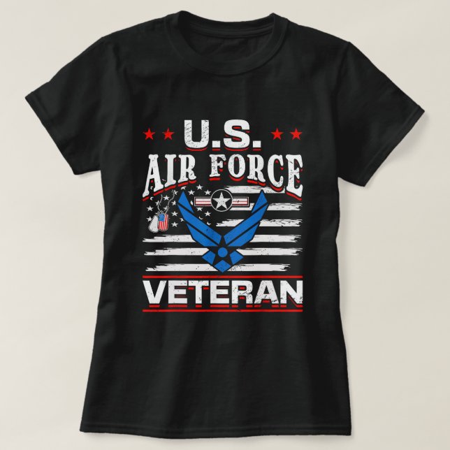 US Air Force Veteran US Air Force Veteran T-Shirt (Design vorne)