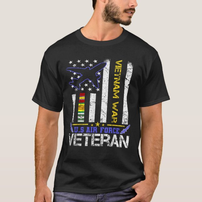 US Air Force Vietnam Veteran Militär Veteran USA T-Shirt (Vorderseite)