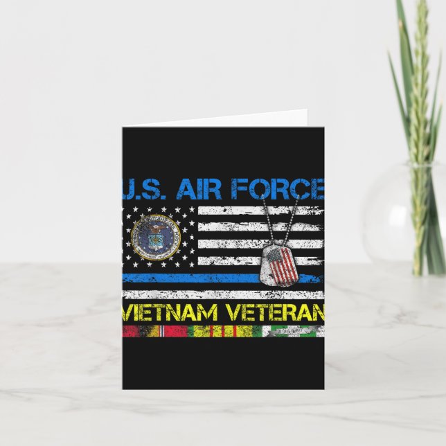 US Air Force Vietnam Veteran Usaf Veteran Fl Karte (Vorderseite)