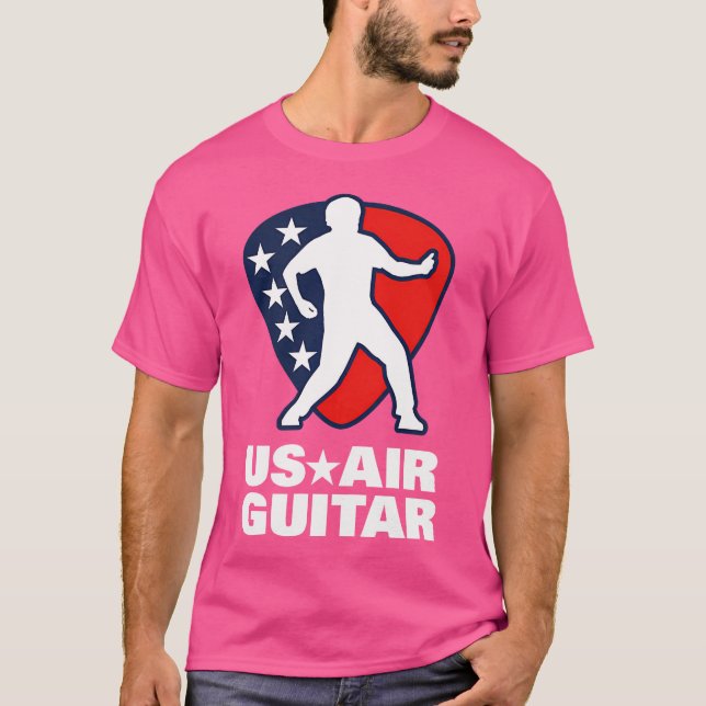 US Air Guitar Shirt für Damen und Herren Kinder (Vorderseite)