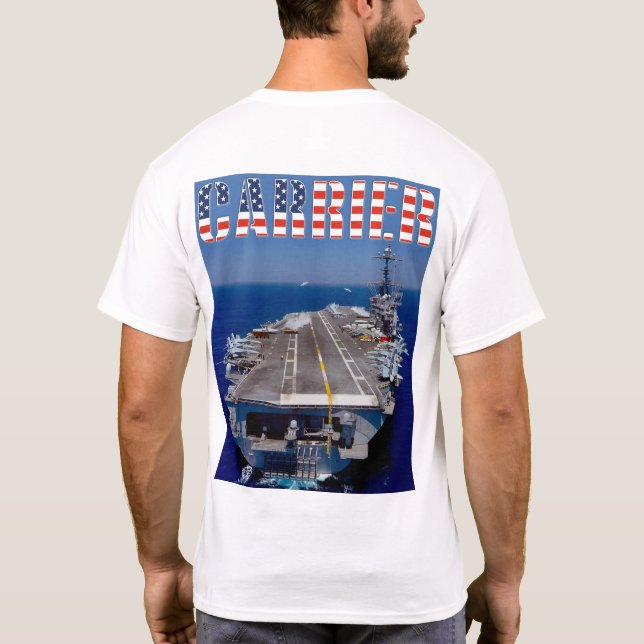 US AIRCRAFT CARRIER - Bow/Stern T-Shirt (Rückseite)