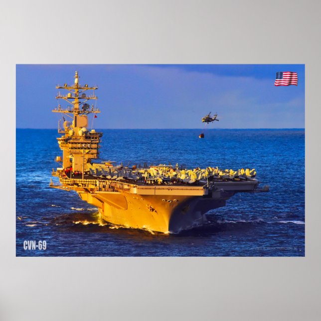 US AIRCRAFT CARRIER - CVN-69 POSTER (Vorne)