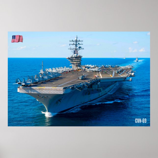 US AIRCRAFT CARRIER - CVN-69 POSTER (Vorne)