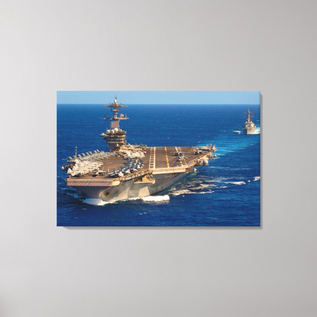 US AIRCRAFT CARRIER - CVN-71 24x36 Leinwanddruck (Vorderseite)