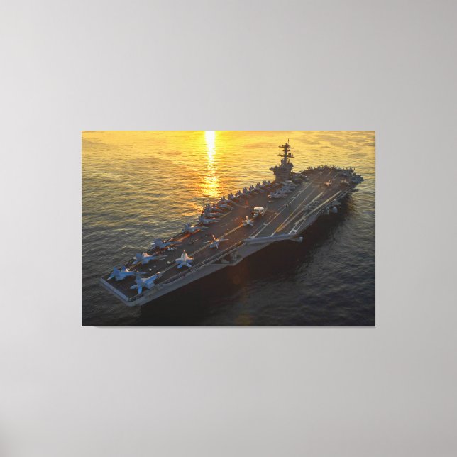 US AIRCRAFT CARRIER - CVN-71 40x60 Leinwanddruck (Vorderseite)