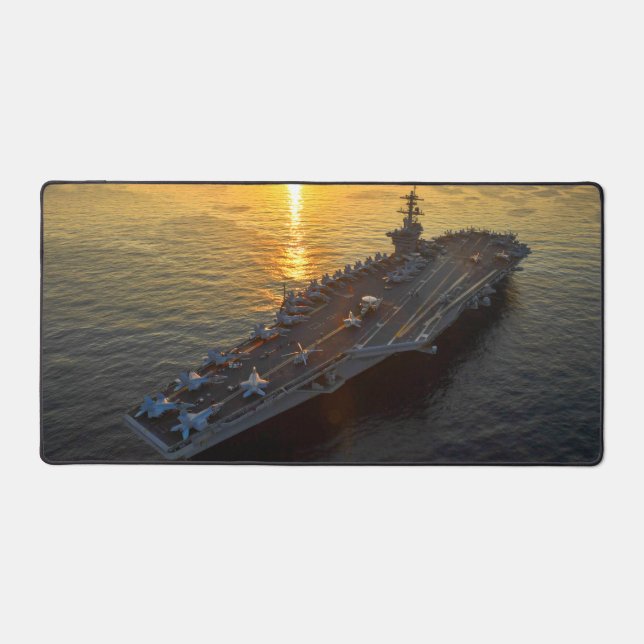 US AIRCRAFT CARRIER - CVN-71 DESK MAT SCHREIBTISCHUNTERLAGE (Vorderseite)