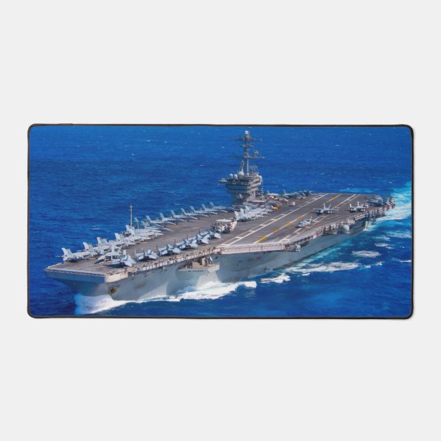 US AIRCRAFT CARRIER - CVN-71 DESK MAT SCHREIBTISCHUNTERLAGE (Vorderseite)