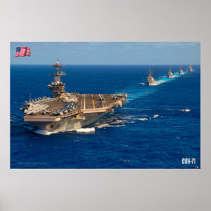 US AIRCRAFT CARRIER - CVN-71 POSTER
