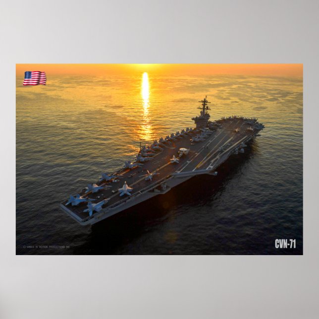 US AIRCRAFT CARRIER - CVN-71 POSTER (Vorne)