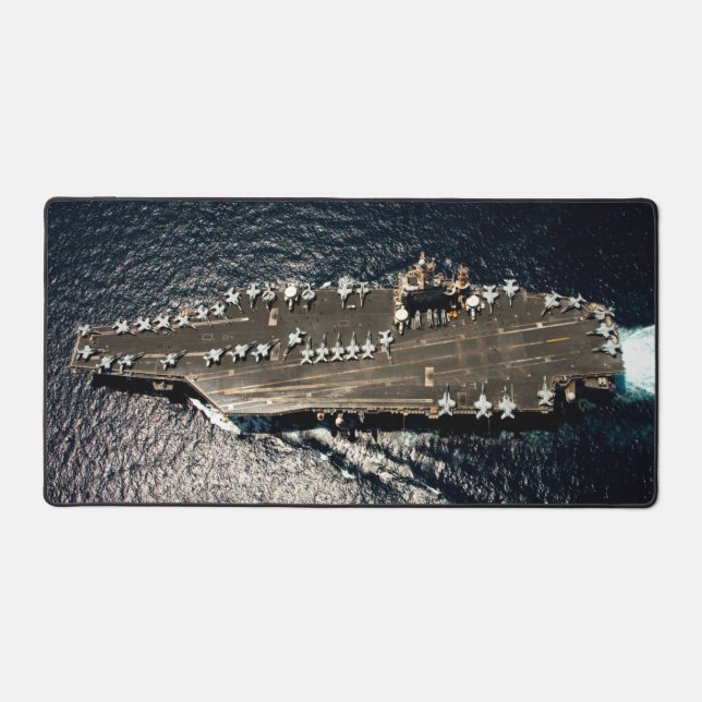 US AIRCRAFT CARRIER - CVN 72 SCHREIBTISCHUNTERLAGE (Vorderseite)