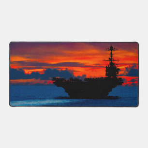 US AIRCRAFT CARRIER - CVN-73 SCHREIBTISCHUNTERLAGE
