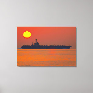 US AIRCRAFT CARRIER - CVN-74 24x36 Leinwanddruck