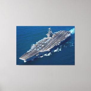 US AIRCRAFT CARRIER - CVN-74 32x48 Leinwanddruck