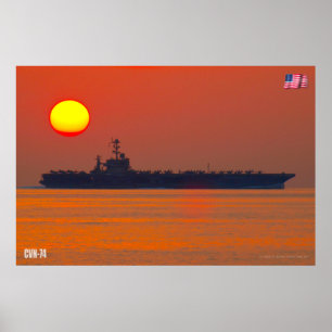 US AIRCRAFT CARRIER - CVN-74 POSTER