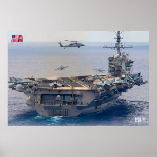 US AIRCRAFT CARRIER - CVN-74 POSTER
