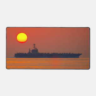 US AIRCRAFT CARRIER - CVN-74 SCHREIBTISCHUNTERLAGE