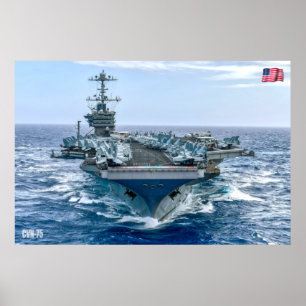 US AIRCRAFT CARRIER - CVN-75 POSTER