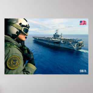 US AIRCRAFT CARRIER - CVN-75 POSTER