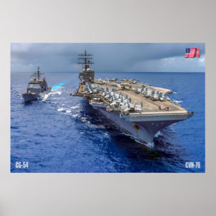 US AIRCRAFT CARRIER - CVN-76 POSTER