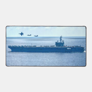 US AIRCRAFT CARRIER - CVN 76 SCHREIBTISCHUNTERLAGE