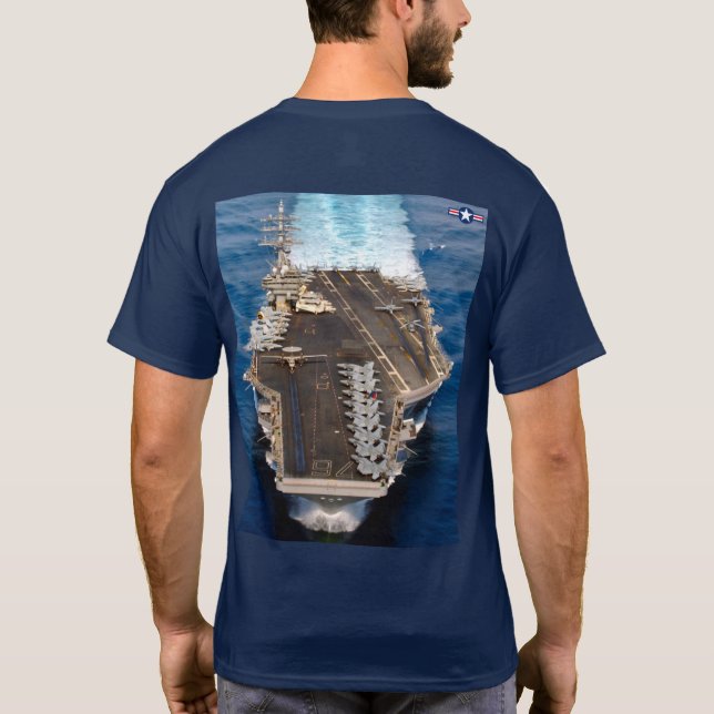 US AIRCRAFT CARRIER - CVN-76 T-Shirt (Rückseite)