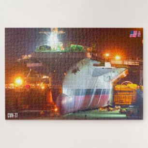 US AIRCRAFT CARRIER - CVN 77 (20 x 30 INCH) Puzzle