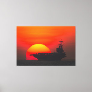 US AIRCRAFT CARRIER - CVN-77 40x60 Leinwanddruck