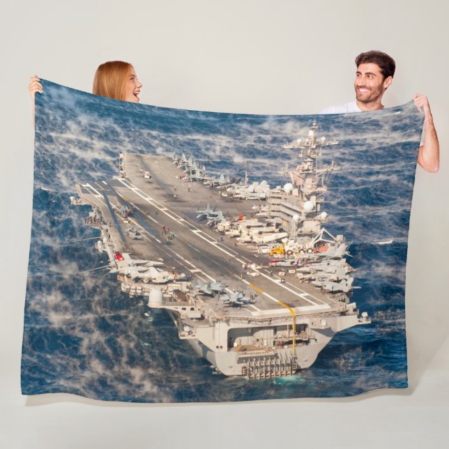 US AIRCRAFT CARRIER - CVN 77 FLEECEDECKE (Beispiel)