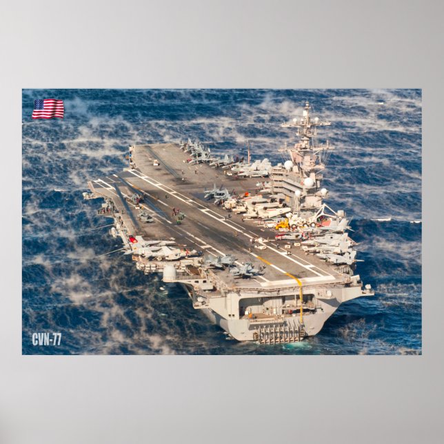 US AIRCRAFT CARRIER - CVN-77 POSTER (Vorne)