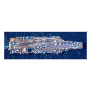 US AIRCRAFT CARRIER - CVN 78 (60 x 20 Zoll) Fotodruck