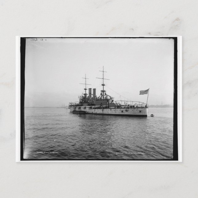 US Alabama Battleship c1902 Vintag Postkarte (Vorderseite)