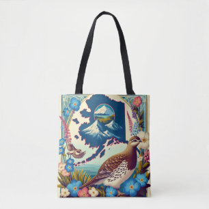 US-Alaska Staat Bird und Blume Design
