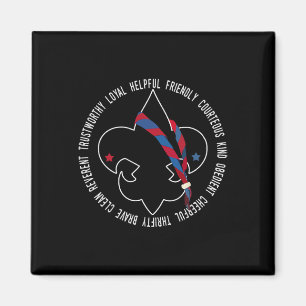 Us America Flag Pfadfinder Gesetz Für Kinder Magnet