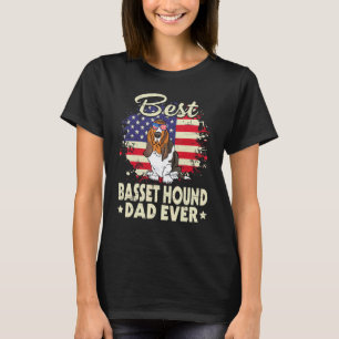US American Best Basset Hound Hund Vater je Vater T-Shirt