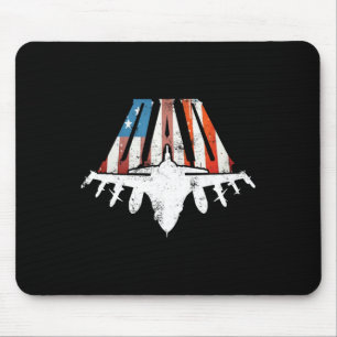 US American Flag Air Fighter Jet Fathers Day 4. O Mousepad