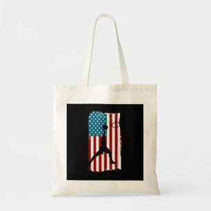 US American Flag Basketball Patriotic Athlete Prin Tragetasche