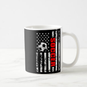 US American Flag Fußball Patriotic Soccer Women Gi Kaffeetasse