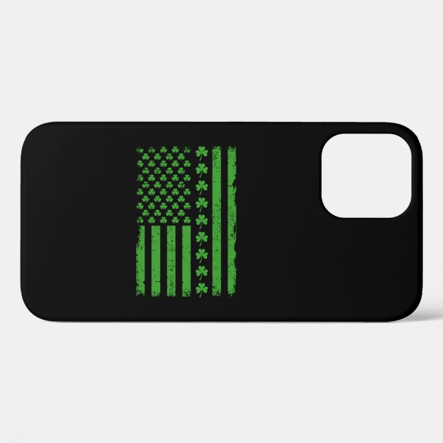 US American Flag Kleeblatts St Patricks Day Case-Mate iPhone Hülle (Rückseite (Horizontal))