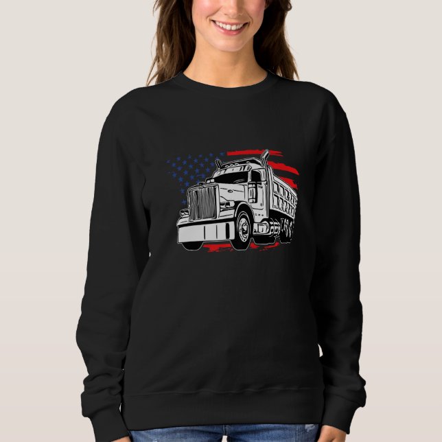 US American Flag Semi Truck Driver TEE American Fl (Vorderseite)