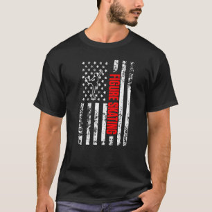 US American Flag Sports Patriotic Abbildung Skaten T-Shirt