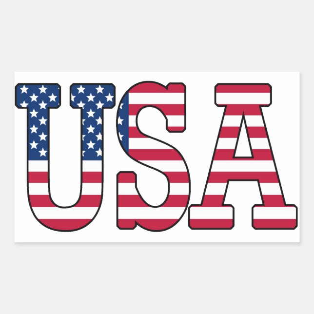 US American Flag Sticker (Vorderseite)