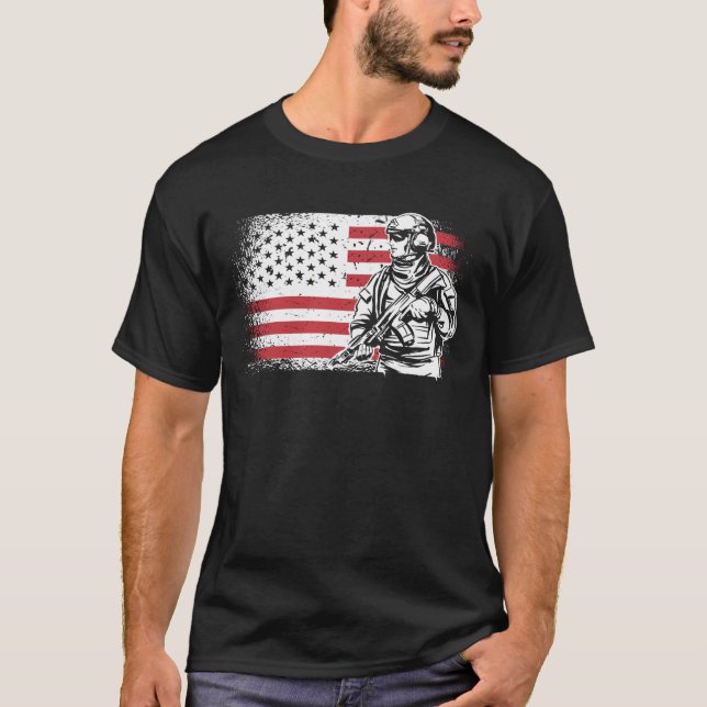 US American Flag T-Shirt (Vorderseite)