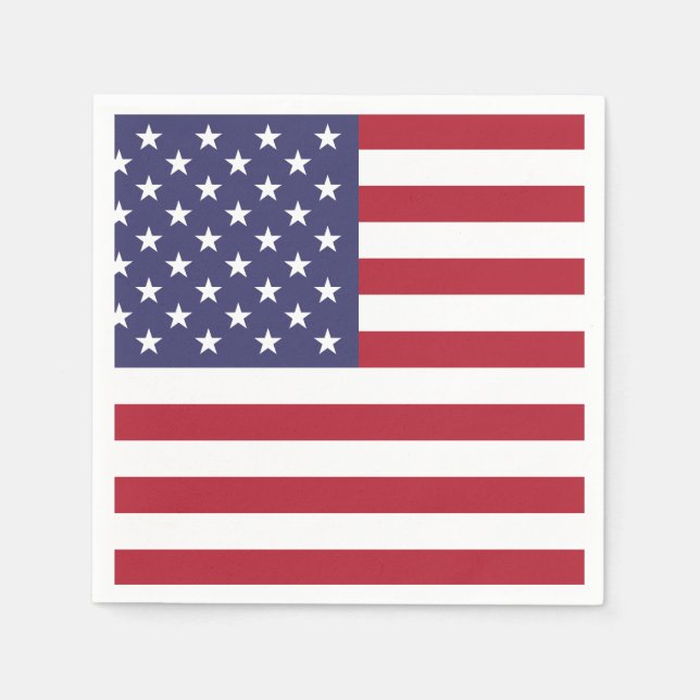 US AMERICAN FLAG | TAYLORCORPSERVIETTE SERVIETTE (Vorderseite)