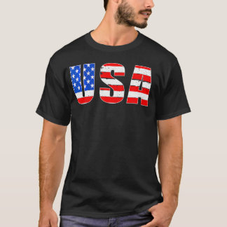 US American Flag USA Hallowee T-Shirt